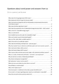 Questions About Wind Power and Answers from Us
