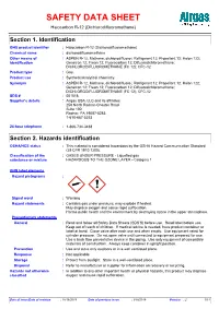 SAFETY DATA SHEET Halocarbon R-12 (Dichlorodifluoromethane)