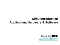 SIMD in Different Processors
