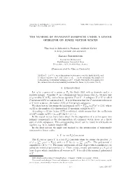 The Number of Invariant Subspaces Under a Linear Operator on Finite Vector Spaces