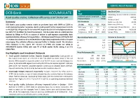 ACCUMULATE DCB Bank