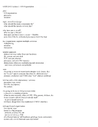 Operating System Engineering, Lecture 3