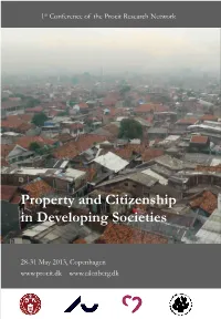 Property and Citizenship in Developing Societies