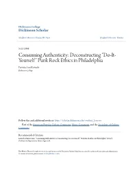 Deconstructing “Do-It-Yourself” Punk Rock Ethics in Philadelphia" (2016)