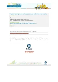 Physical Geography and Ecology of the Maltese Islands: a Brief Overview