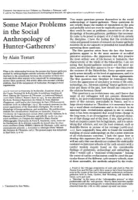 Some Major Problems in the Social Anthropology Of