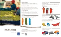 A Legacy of Comfort Self-Inflating Mattress User Guide and Warranty