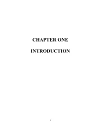 Chapter One Introduction