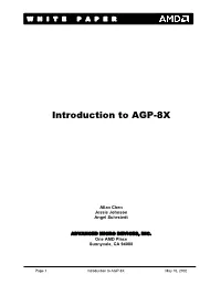 Introduction to AGP-8X