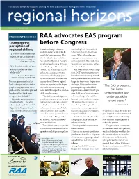 RAA Advocates EAS Program Before Congress
