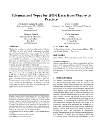 Schemas and Types for JSON Data