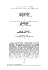 The Natural Soil Drainage Index: an Ordinal Estimate of Long-Term Soil Wetness