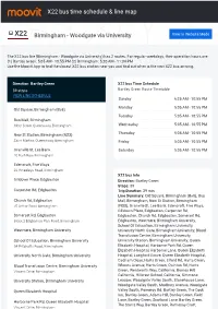 X22 Bus Time Schedule & Line Route