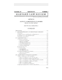 Article Agency Coordination in Shared Regulatory Space