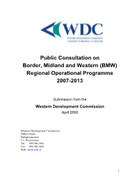 (BMW) Regional Operational Programme 2007-2013