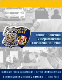 Crime Reduction and Departmental Transformation