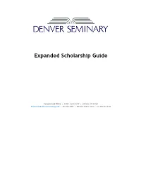 Expanded Scholarship Guide