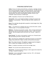 Firearms Definitions