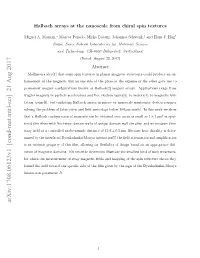 Halbach Arrays at the Nanoscale from Chiral Spin Textures