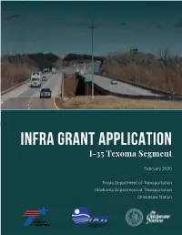 INFRA GRANT APPLICATION I-35 Texoma Segment