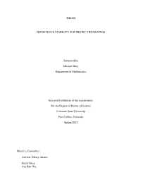 Thesis Persistence Stability for Metric Thickenings