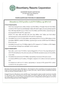 Bloomberry 2019 Profits Reach P9.9 Billion, up 38% Yoy