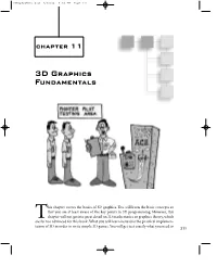 3D Graphics Fundamentals