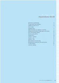 Appendices 08–09