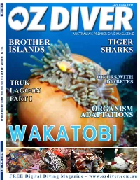 Brother Islands Safety Stop 73 – Matemwe 140 – Funnies Wreck Explorations Dive Operators 77 – Truk Lagoon Part 1 Christopher Bartlett 141 – Listings