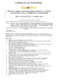Compte Rendu Du 13 Mars 2019