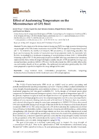 Effect of Ausforming Temperature on the Microstructure of G91 Steel