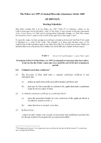 Extension of Part 5 of the Police Act to Guernsey