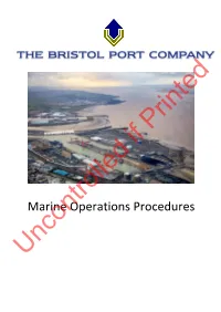Marine Operations Procedures