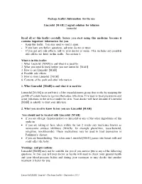 Package Leaflet: Information for the User