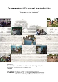 The Appropriation of ICT in a Network of Rural Collectivities