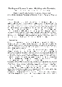 The Origins of Dynamic Inventory Modelling Under Uncertainty