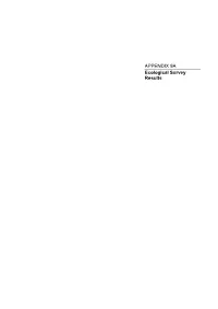 APPENDIX 9A Ecological Survey Results