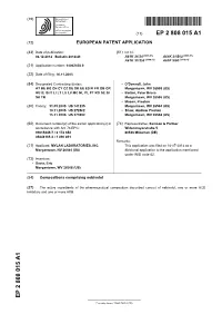 Compositions Comprising Nebivolol