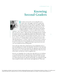 Knowing Second Graders