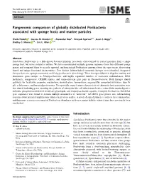 Pangenomic Comparison of Globally Distributed Poribacteria Associated with Sponge Hosts and Marine Particles
