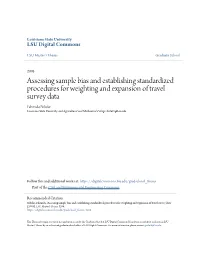 Assessing Sample Bias and Establishing Standardized