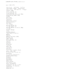 COMPLETE LIST of Roms (6666 in 1): Atari 2600 (772) 2Pak Black