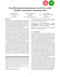 Non-Blocking Interpolation Search Trees with Doubly-Logarithmic Running Time