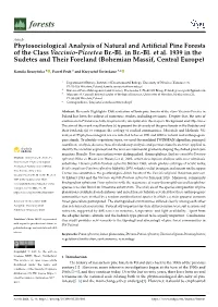 Phytosociological Analysis of Natural and Artificial Pine Forests Of