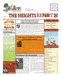 2016 October Heights Report