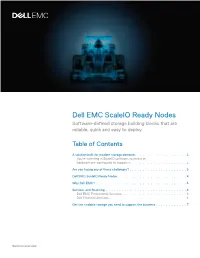 Dell EMC Scaleio Ready Nodes Solution Overview