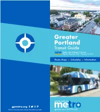 Greater Portland METRO Local Service H 5