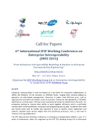 IWEI 2015 Cfp V18.0