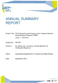 Annual Summary Report