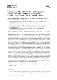 Application of Non-Destructive Techniques on a Varve Sediment Record from Vouliagmeni Coastal Lake, Eastern Gulf of Corinth, Greece
